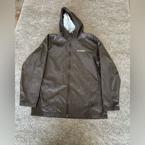 Columbia Rain Jacket Hooded Raincoat Men’s size Large